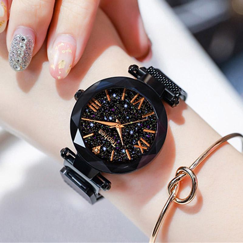 Luxury Stainless Steel Starry Sky Watch - Free Shipping