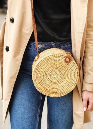 Round Straw Bag 