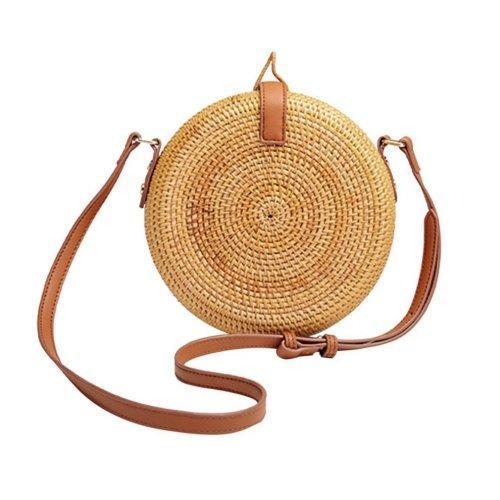 Round Straw Bag 