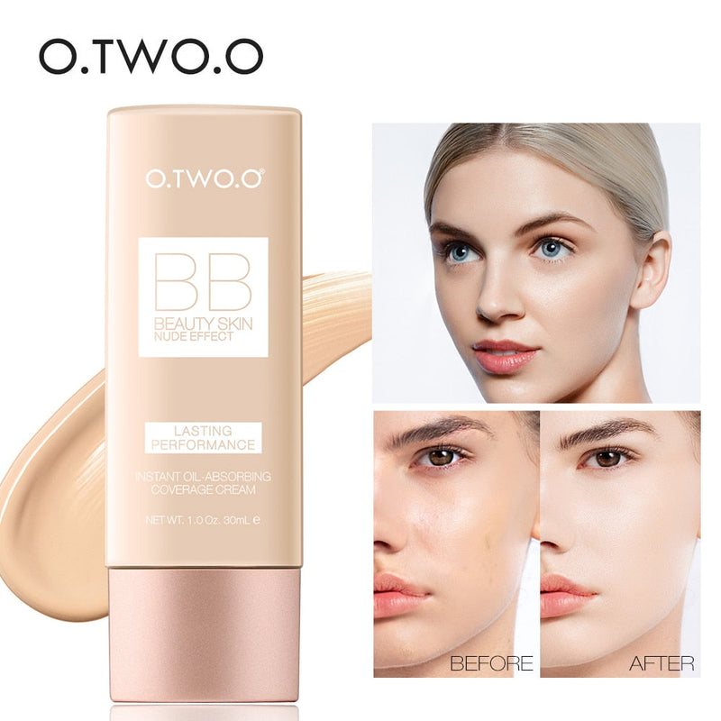 Kit de maquillaje facial O.TWO.O: corrector, crema BB y polvos 