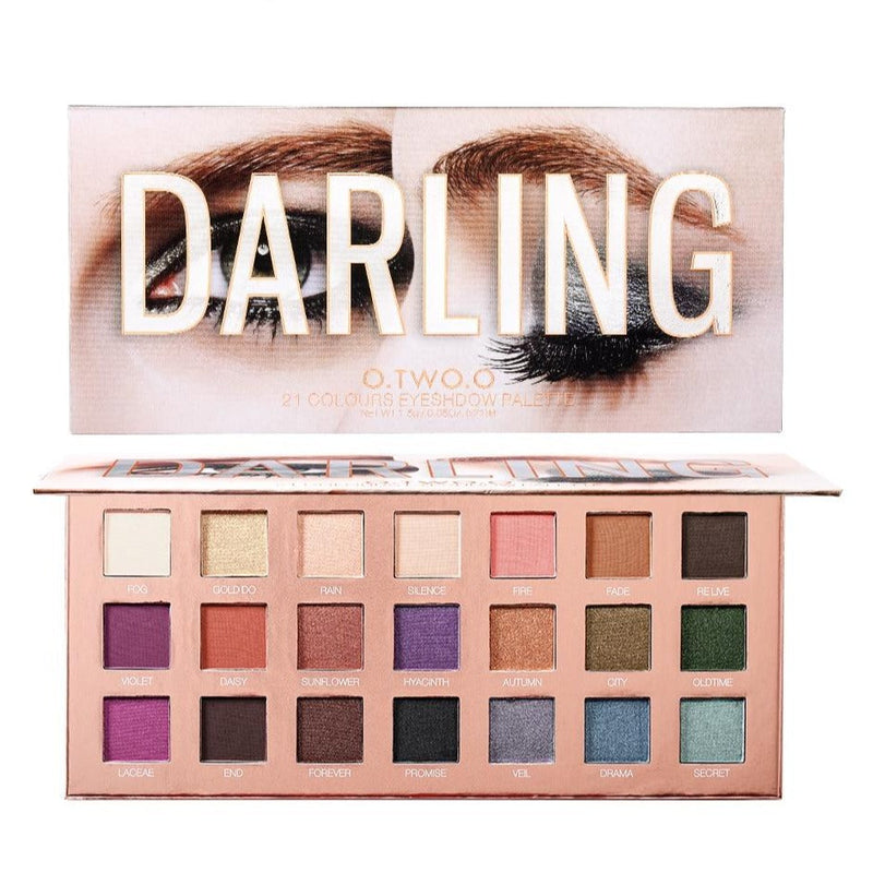 O.TWO.O Glitter Eyeshadow Palette - 21 Colors 