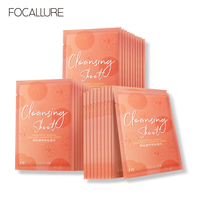 Focallure Grapefruit Makeup Remover Wipes