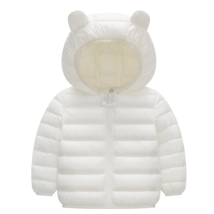 Children's Puffer Jacket with Hood - Basic Colors 