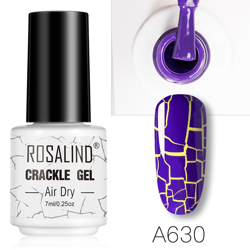 Esmalte de uñas en gel Rosalind - Efecto craquelado 