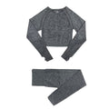 Women's Fitness Yoga Long Sleeve Set - 2 pieces