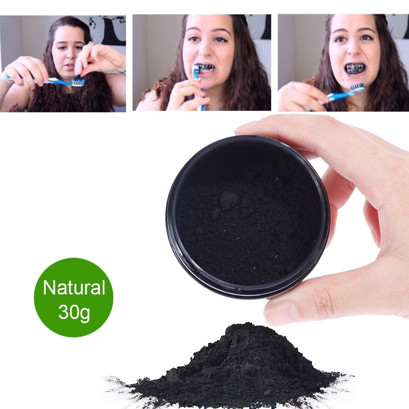 Polvo de carbón activado natural Oshioner para blanquear los dientes - 30 g 