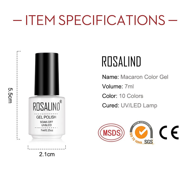 Rosalind Gel Nail Polish - Candy Colors 