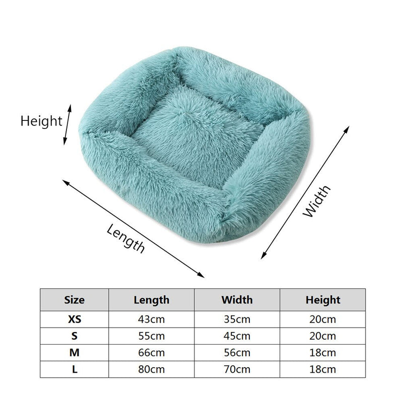 Dog and Cat Bed - Plush Square 