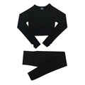 Women's Fitness Yoga Long Sleeve Set - 2 pieces