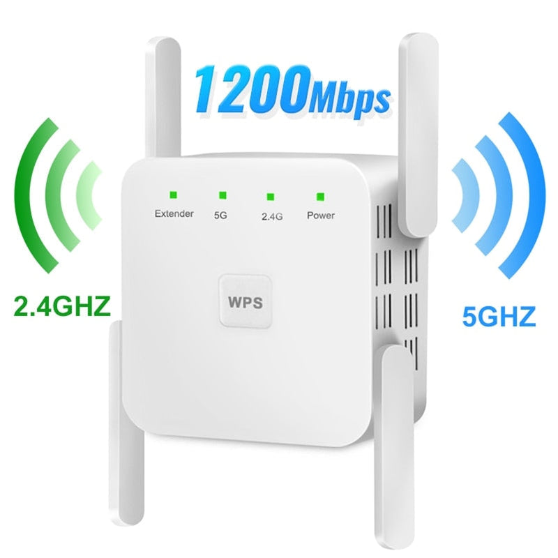 Wireless WiFi Repeater 2.4G 5Ghz 1200Mbps 