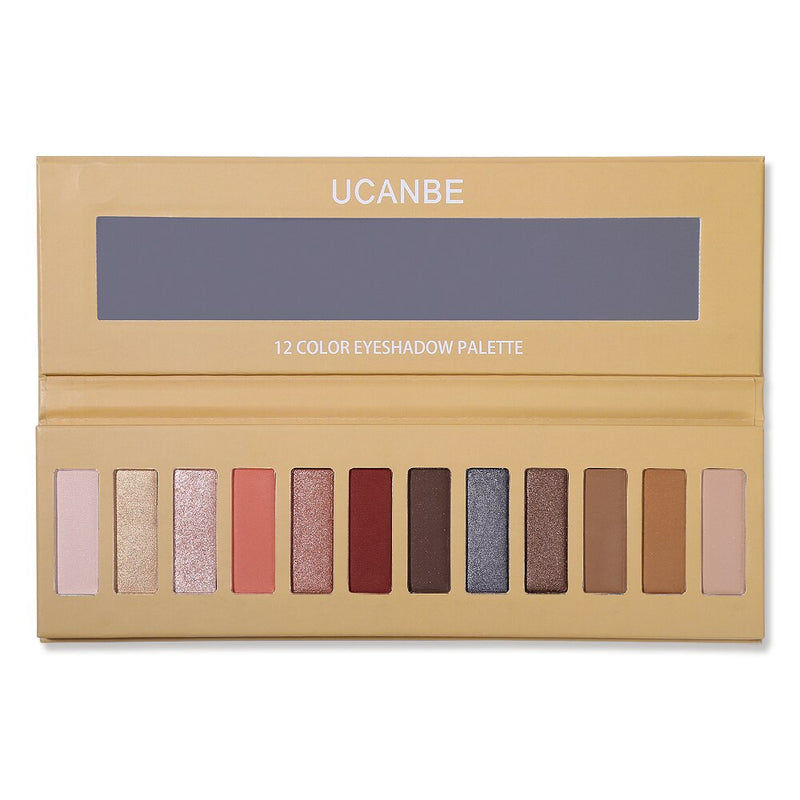 Paleta de sombras de ojos UCANBE - 12 colores 