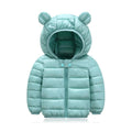 Children's Puffer Jacket with Hood - Basic Colors 