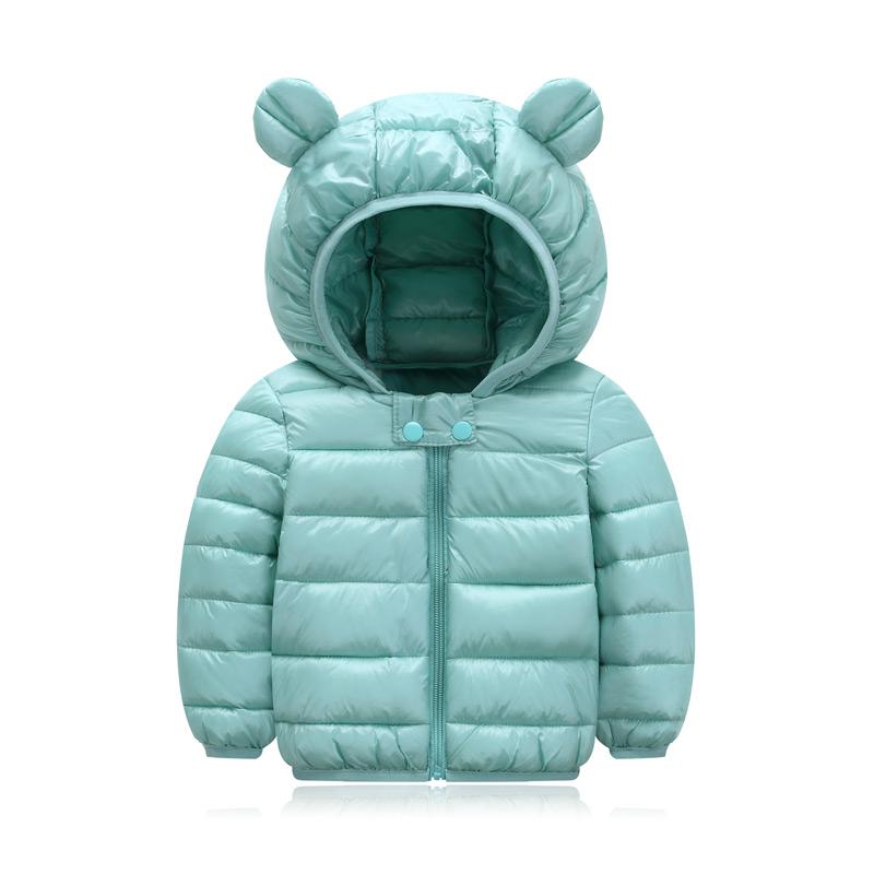 Children's Puffer Jacket with Hood - Basic Colors 