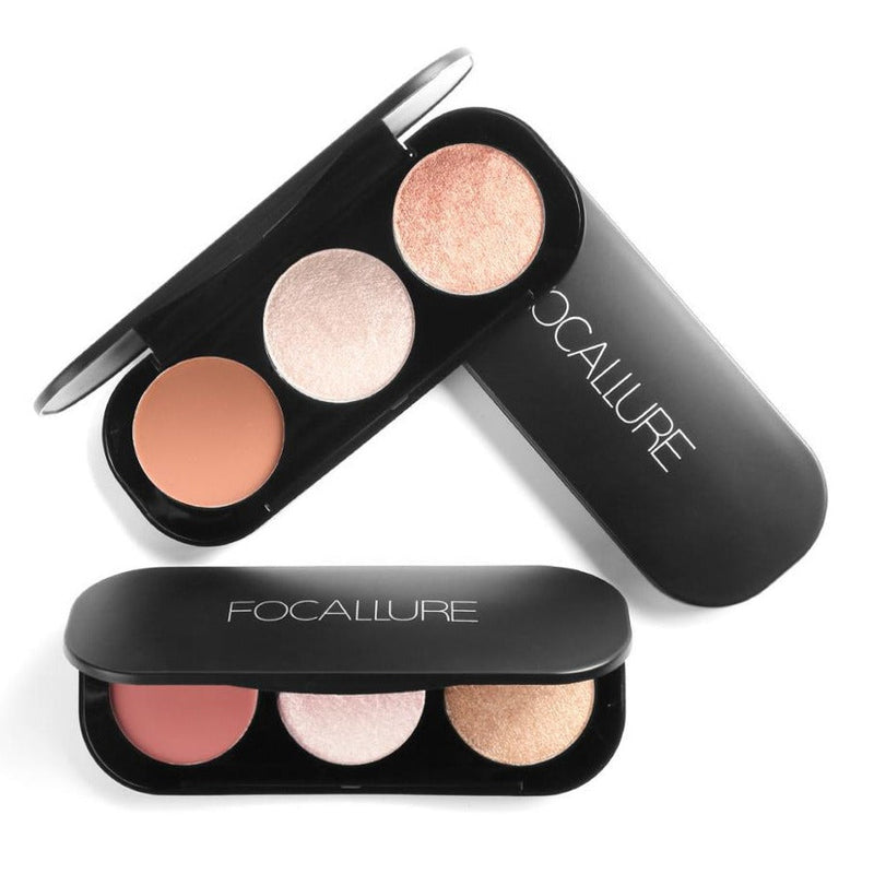 Focallure Highlighter Palette - 3 Colors