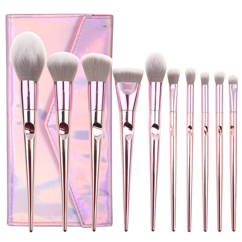 O.TWO.O Makeup Brushes Kit - 10 Pieces