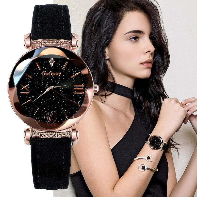 Reloj de lujo con diamantes y cielo estrellado para mujer: envío gratuito