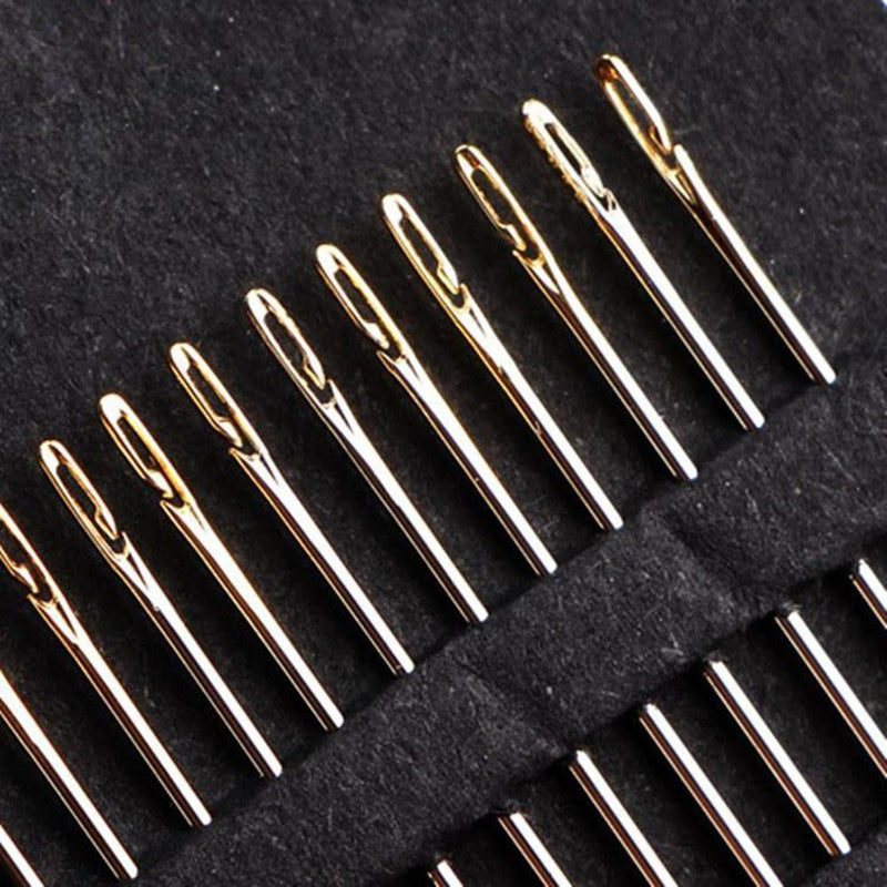 Self-Threading Needle Kit (12 Needles) - Free Shipping 