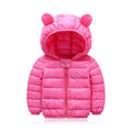 Children's Puffer Jacket with Hood - Basic Colors 