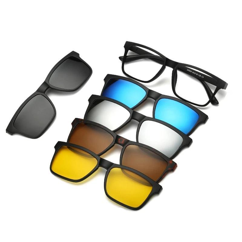 Nuevas Gafas Retro 5 en 1 Originales con Imán - Envío Gratis