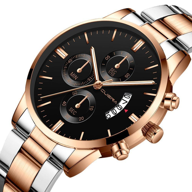 Reloj de acero inoxidable para hombre - Envío gratuito