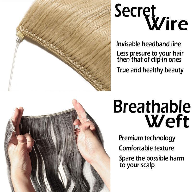 Invisible Mega Hair - Extensión de cabello rizado