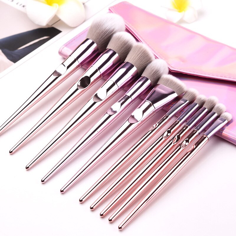 O.TWO.O Makeup Brushes Kit - 10 Pieces