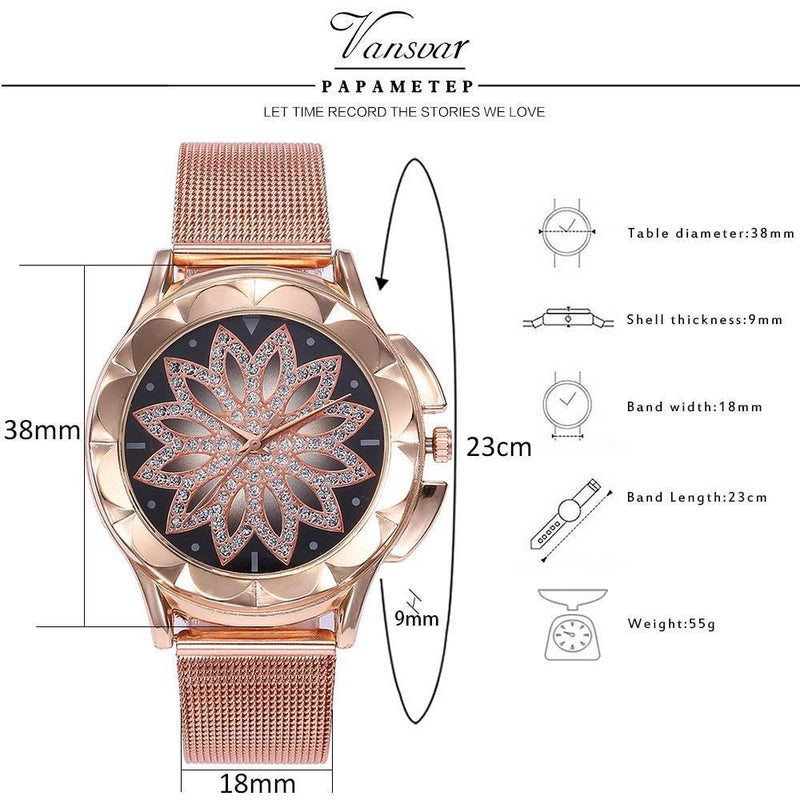 Vansvar Diamond Watch - Free Shipping