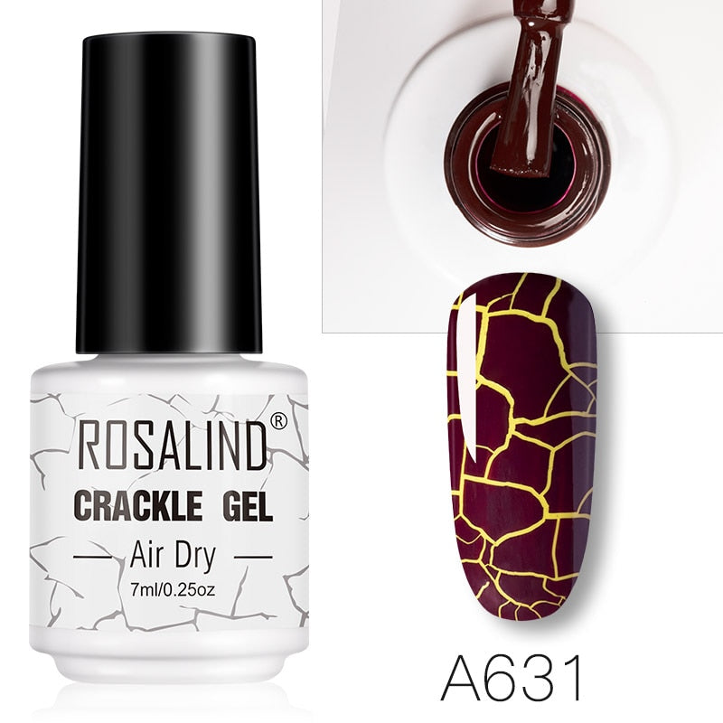 Rosalind Gel Nail Polish - Crackle Effect 