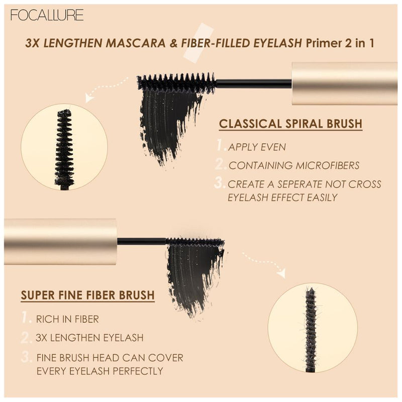 Focallure 2 in 1 Mascara - Volume and Lengthening