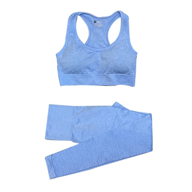 Conjunto de yoga fitness para mujer - 2 piezas