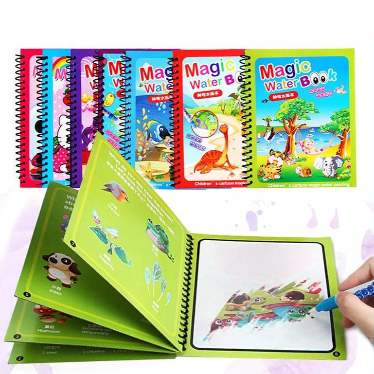 Libro mágico para colorear con agua - Montessori 