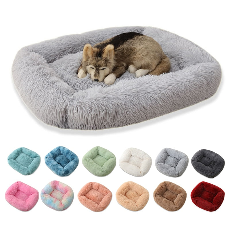 Dog and Cat Bed - Plush Square 