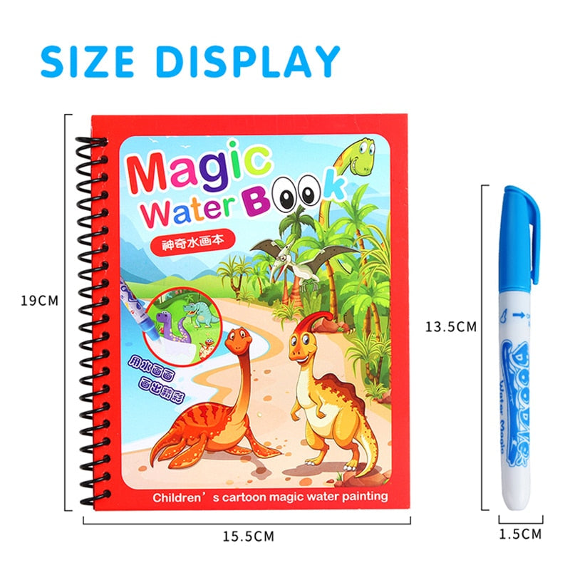 Libro mágico para colorear con agua - Montessori 