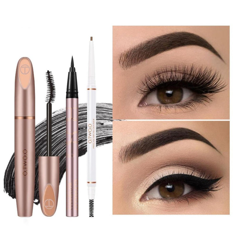 O.TWO.O Eye Makeup Kit - Mascara, Eyebrow Mascara and Eyeliner 