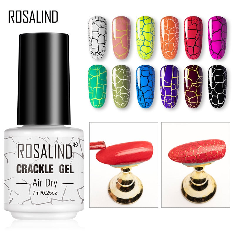 Rosalind Gel Nail Polish - Crackle Effect 