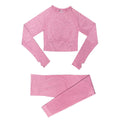 Women's Fitness Yoga Long Sleeve Set - 2 pieces