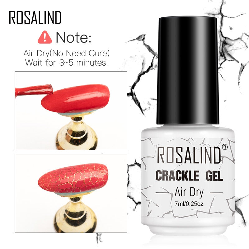 Esmalte de uñas en gel Rosalind - Efecto craquelado 