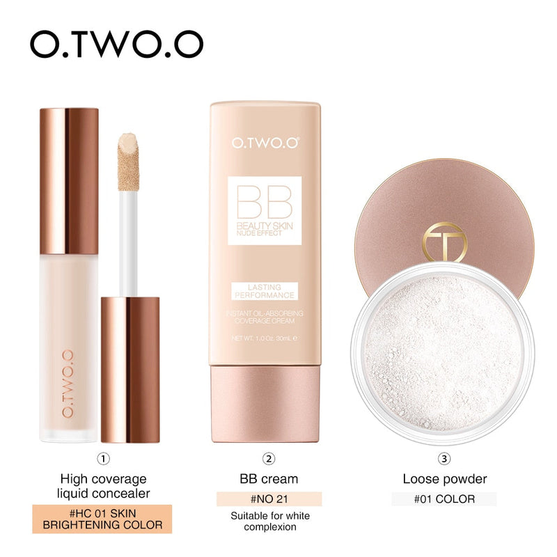 O.TWO.O Facial Makeup Kit - Concealer, BB Cream and Powder 