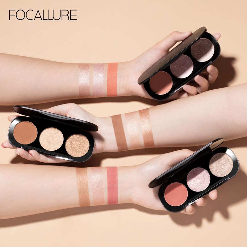 Focallure Highlighter Palette - 3 Colors