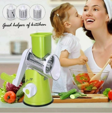 Vegetable Cutter Slicer 3 Blades Vegetables Grater Food Cheese Kitchen 