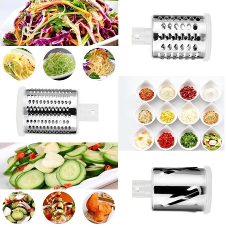 Vegetable Cutter Slicer 3 Blades Vegetables Grater Food Cheese Kitchen 