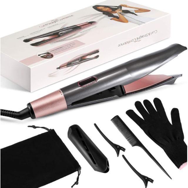 2 in 1 Professional Flat Iron - Straightens and Shapes