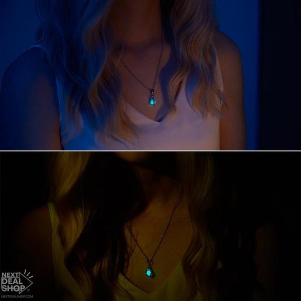 Mermaid Tear Glow in the Dark Necklace