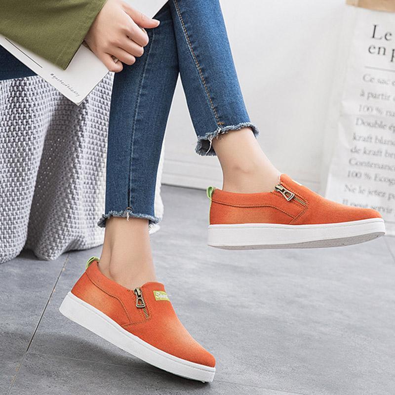 Casual Slip Denim Sneakers