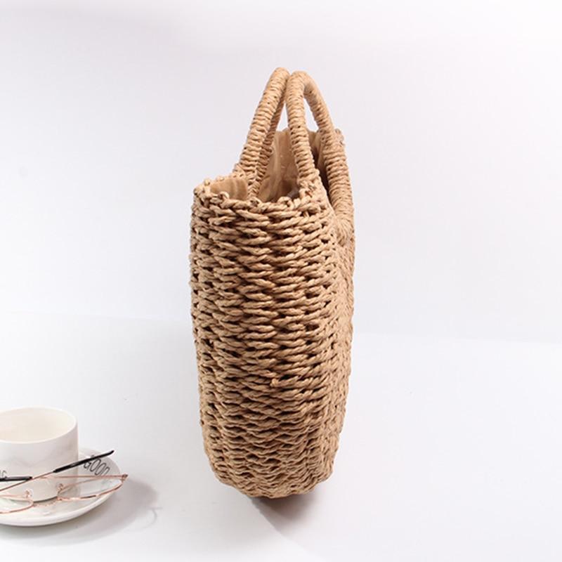 Half Moon Straw Bag 