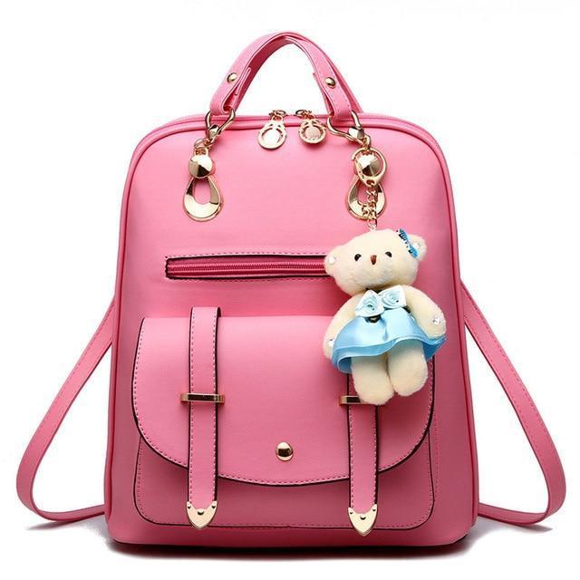 Women's Backpack Bag with Teddy Bear - FREE SHIPPING