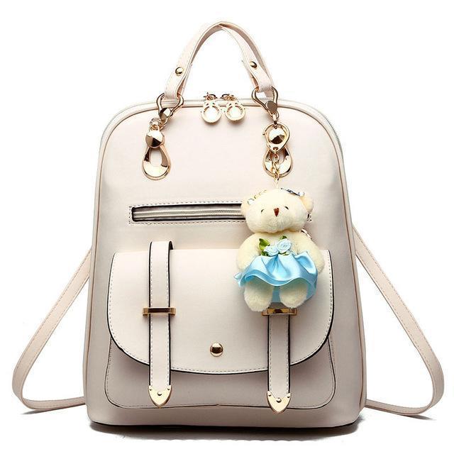 Women's Backpack Bag with Teddy Bear - FREE SHIPPING