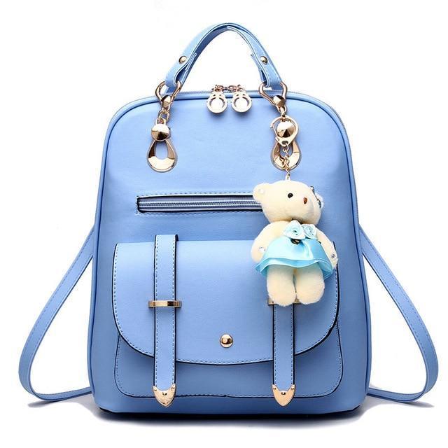 Women's Backpack Bag with Teddy Bear - FREE SHIPPING