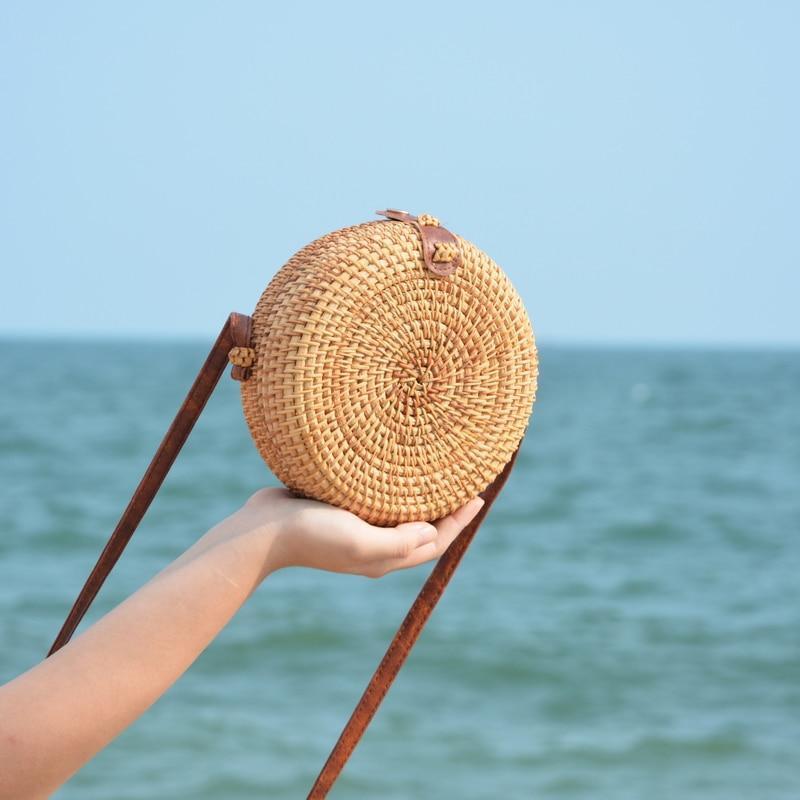 Round Straw Bag 