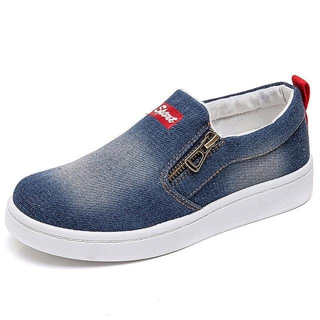 Casual Slip Denim Sneakers